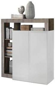 LENOR komód fehér/barna