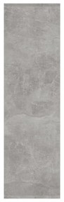 betonszürke szerelt fa könyvszekrény/térelválasztó 40x30x103 cm