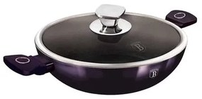 BerlingerHaus Wok fedővel (30 cm) Purple Eclipse Collection  BH/7114