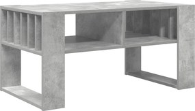 vidaXL Dohányzóasztal Beton Szürke 92 x 49,5 x 45 cm Faanyag