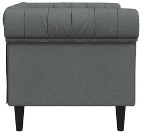 Chesterfield Kanapé Szék Sötétszürke 78.5 x 74.5 x 74.5 cm