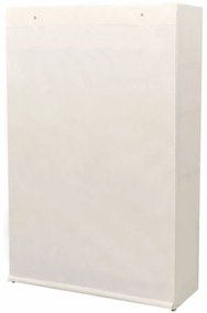 fenyőfa és szövetanyag ruhásszekrény 110 x 40 x 170 cm