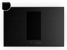 Klarstein Velaire indukciós főzőlap beépített páraelszívóval Elegáns, minimalista, erőteljes 8400 W 80 cm
