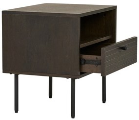 Tárolóasztal tölgyfa dekorral Kyoto – House Nordic