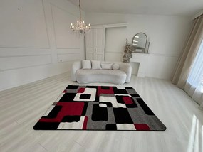 Margit Fekete-piros (Black) szőnyeg 0196 160x220