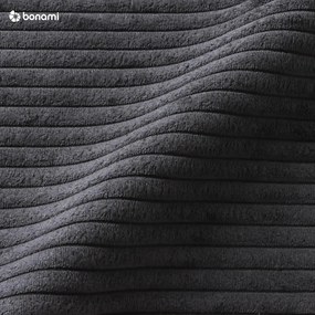 Antracitszürke kordbársony heverő (bal oldali) Chic Charlotte – Miuform