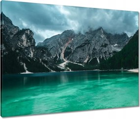 Vászonkép 80x60 Hegyi tó Tájkép