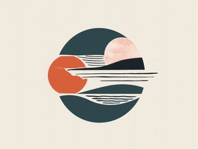 Poszter 40x30cm Nyugodt Mélységárnyalat