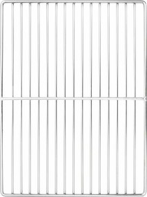 vidaXL Grill rács Ezüst 40 x 30 cm Rozsdamentes acél