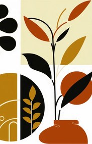 Poszter 50x100cm Botanikus kollázs