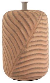 Téglavörös-krémszínű asztali lámpa textil búrával (magasság 39 cm) – Casa Selección