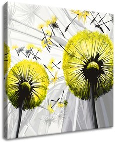 Gario Vászonkép Gyönyöru zöld pitypangok Méret: 50 x 40 cm