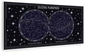 Klarstein Wonderwall Air Art Smart, infravörös hősugárzó, 120 x 60 cm, 700 W, égbolt térkép