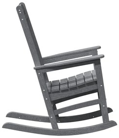Kerti hintaszék világosszürke 70x92x108 cm HDPE