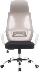 Irodai szék, szürke/fekete/fehér, TAXIS 2 NEW