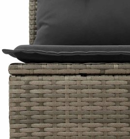 Kerti Kanapé Szett 8 pcs Szürke 287 x 177 x 85 cm Poli rattan