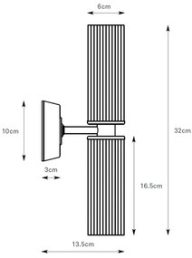 Markslöjd 109027 - Fürdőszobai fali lámpa RIMINI 2xG9/20W/230V IP44 fényes króm