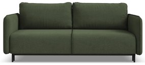 Zöld kinyitható-tárolóhelyes kanapé 226 cm Luana – Makamii