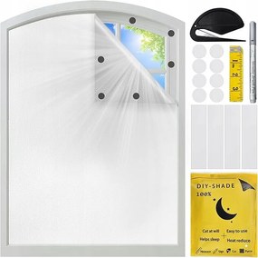 Sötétítő roló 200×145 cm, Oxford szövet, fúrás nélkül, fehér