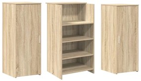 recepciós pult sonoma tölgy 135x50x103,5 cm szerelt fa
