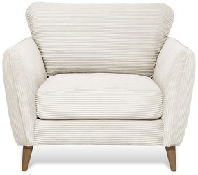 Fehér kordbársony fotel Paris – Scandic