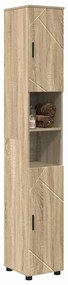 Fürdőszobai magas szekrény sonoma tölgy 30 x 35 x 192 cm