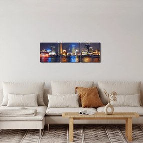 Kép - Éjszakai visszaverődés (órával) (90x30 cm)