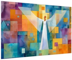 Kép - Geometrikus angyal (90x60 cm)