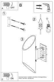 Fali lámpa PENNE 30 1xG9/40W/230V fehér