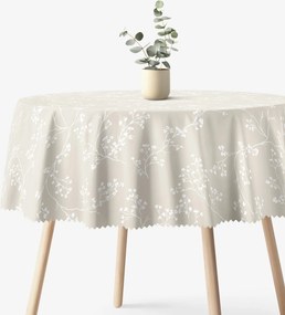 Goldea kör alakú teflonos terítő - indás növények Ø 110 cm