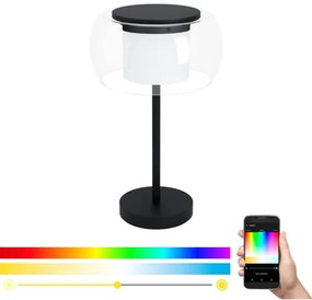 Eglo 99024 - LED RGB fényerő-szabályozó asztali lámpa BRIAGLIA-C LED / 15W / 230V