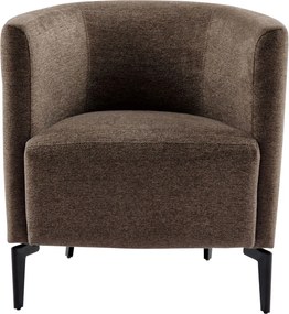 Design fotel, barna/fekete, KAPY