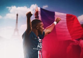 Poszter, Kylian Mbappe Lottin, Psg, Franciaország