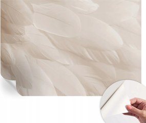 Öntapadós tapéta Fali furnér 3D hatás Éteri tollak 152x104 cm