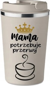 Prémium Termo Bögre bézs Anyák Napi Ajándék Anyák Napi Bögre KT_549