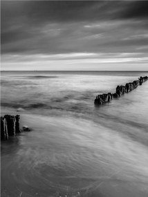 Fotótapéta Fekete-tenger Fehér nyugalom és melankólia 206x275 kiállítás +ragasztó