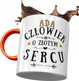 Narancssárga Bögre Ady Feleség Barátnő Ajándék Nyomtatott Fotóval