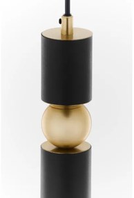 Jupiter 2003 - Csillár zsinóron ALAS 1xGU10/10W/230V fekete/arany