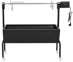 vidaXL elektromos rozsdamentes acél barbecue grillsütő