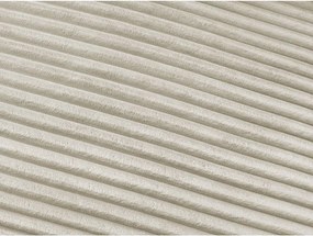 Bézs kordbársony kanapé mindennapos alvásra-kinyitható 240 cm Hugo – Bobochic Paris