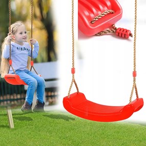 Gyerek Hinta Kerti Pad Deszka Ülőke Erős Kötél