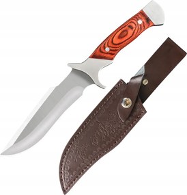 1 db 25 cm-es kültéri kés 9CR17 pengével, hordozható kés, kreatív tároló, piros