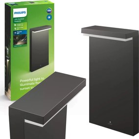 LED-es kültéri kerti lámpa Bustan 2x4,5W 2700K IP44 oszlop 40cm Philips