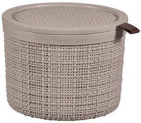 Curver Jute kerek tárolódoboz 2L taupe