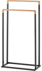 Spirella Törülközőtartó 2 törülközőhöz Chic 45 x22 x 85 cm, fekete
