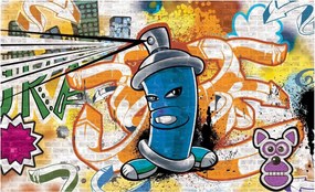 Ifjúsági fotótapéta Graffiti feliratok Szuper Mintás flizelin Ragasztó Ajándék