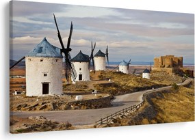 Kép - Consuegra szélmalmai, Spanyolország (90x60 cm)