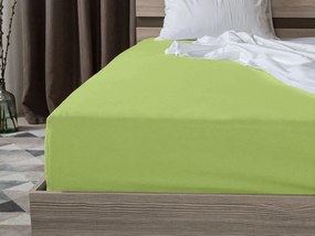 Jersey gumis lepedő HIGHFIT pisztácia színű 180 x 200 cm
