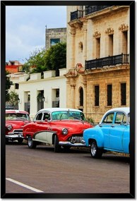 Poszterek keretben 40x60 Kubai autók