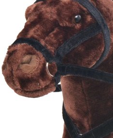 sötétbarna álló ló plüssjáték XXL